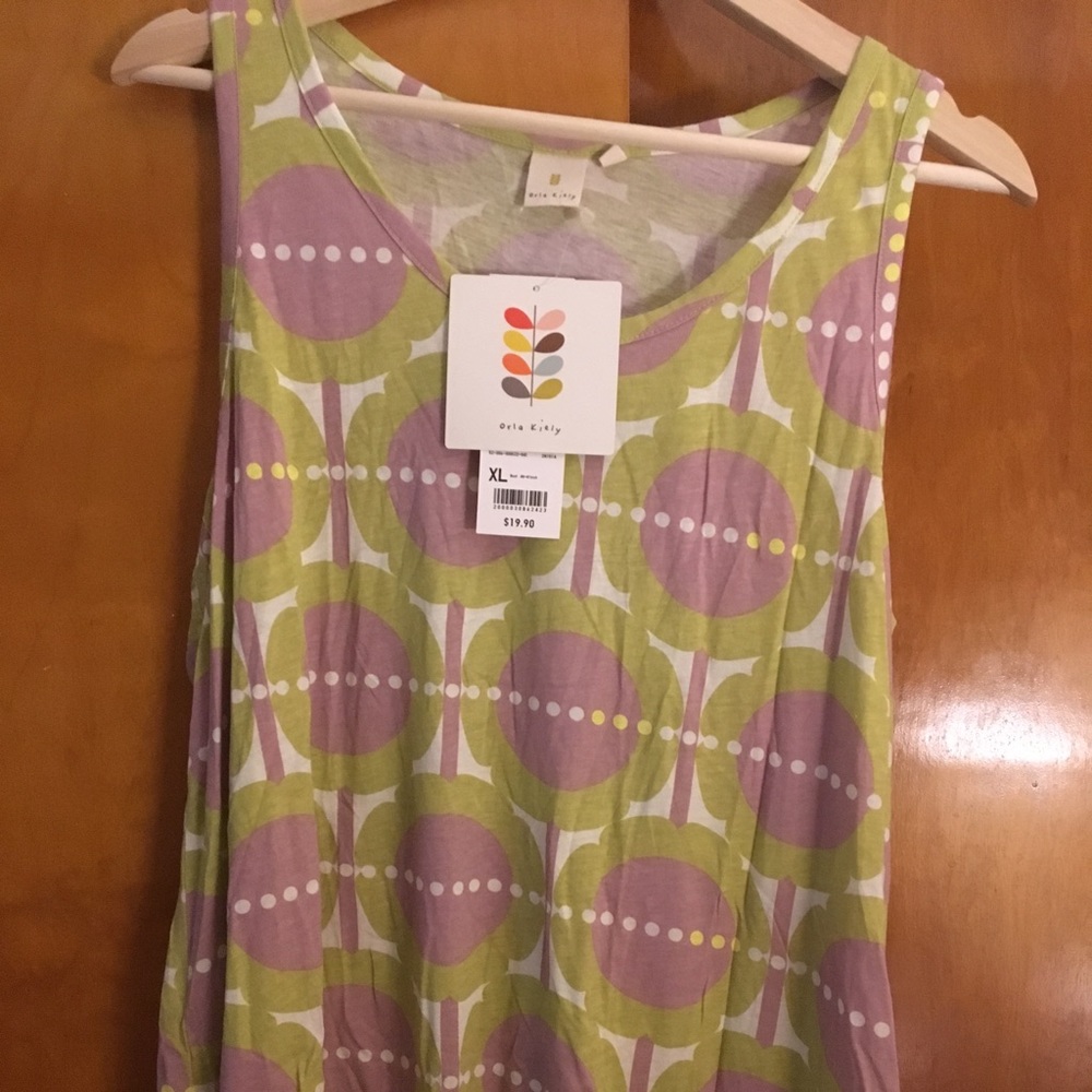 Orla Kiely Floral High-Low Tank